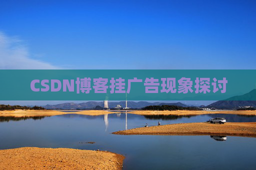 CSDN博客挂广告现象探讨